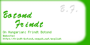 botond frindt business card